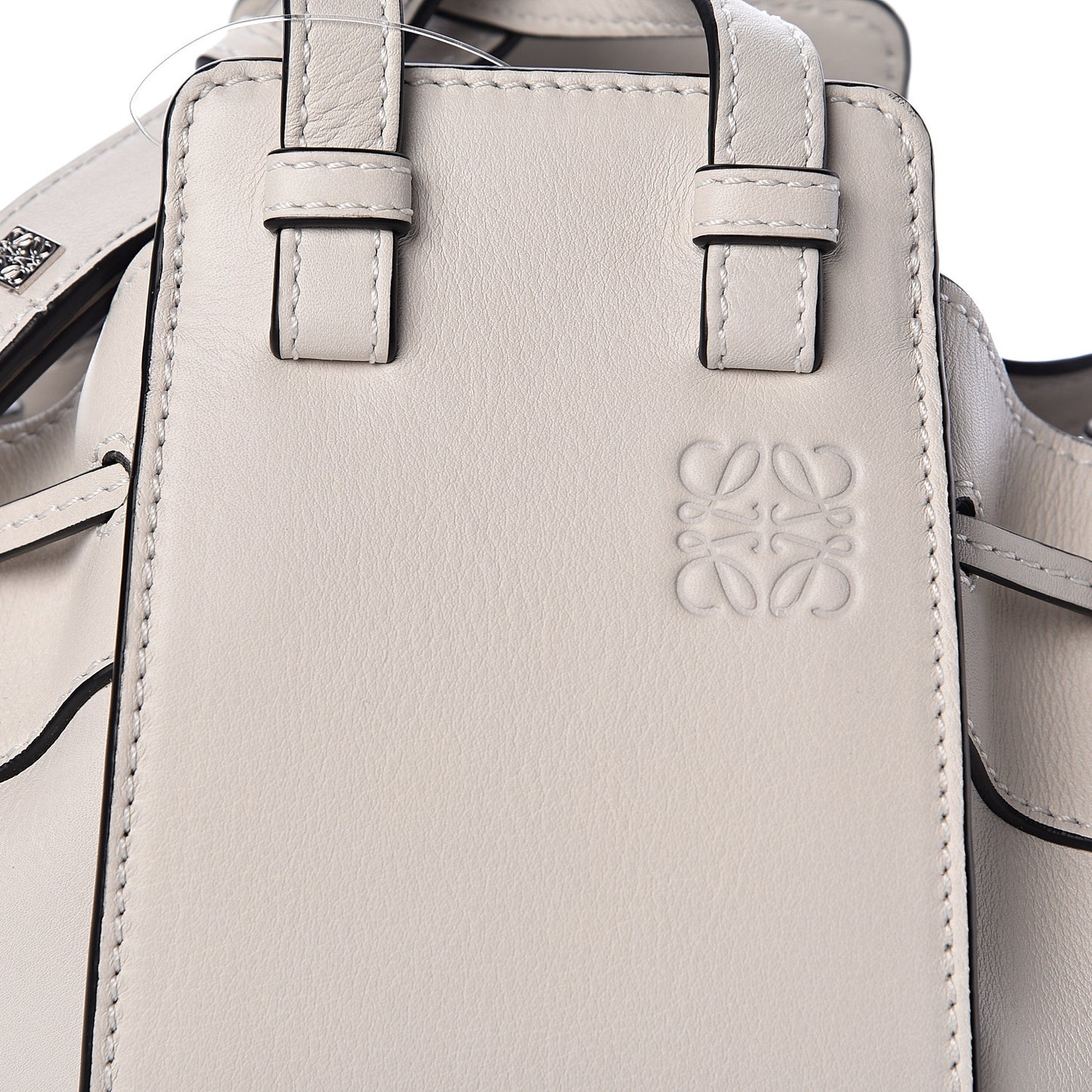 Calfskin Mini Hammock Shoulder Bag Soft White