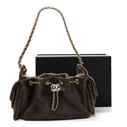 Chanel Pony Hair Mini Chanel 25 Handbag Dark Khaki 11 of 11