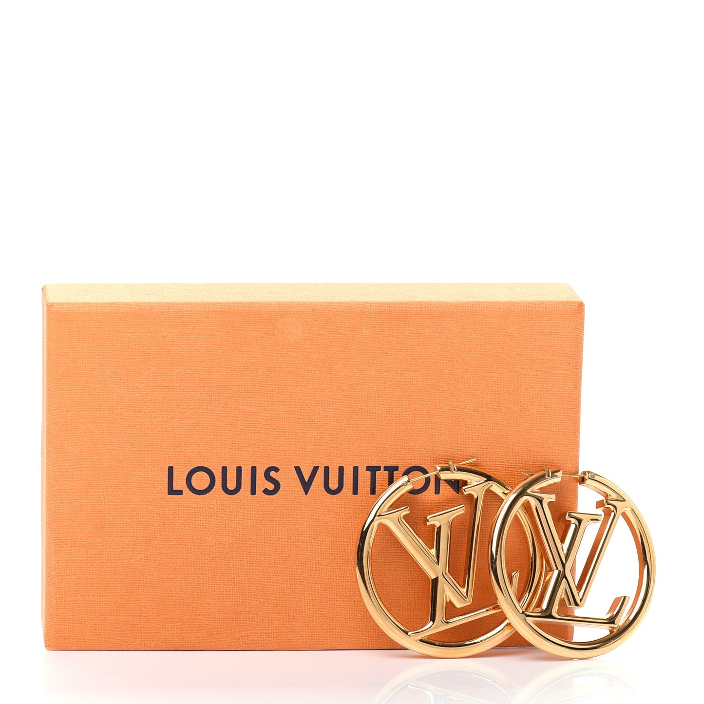 Metal Louise Hoop Earrings Gold