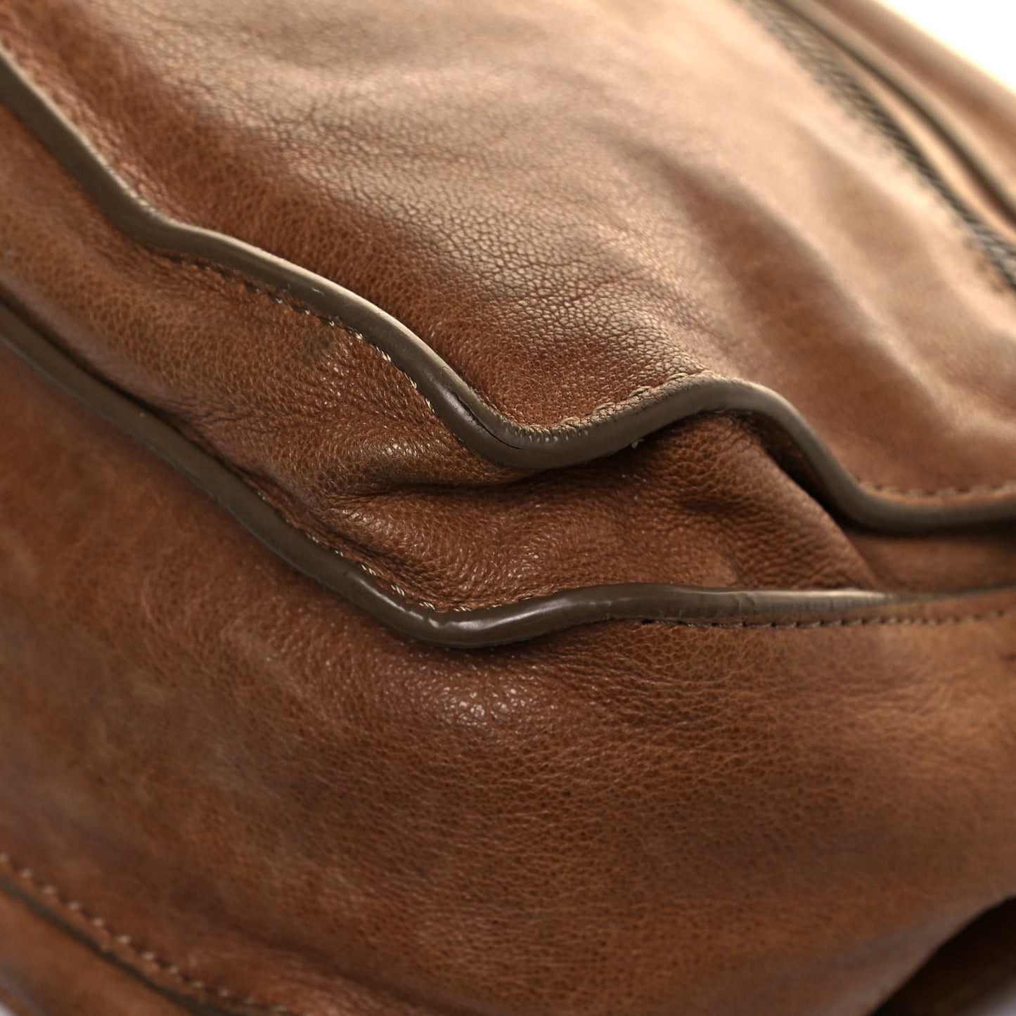 Lambskin PS1 Mini Pouch Messenger Bag Saddle