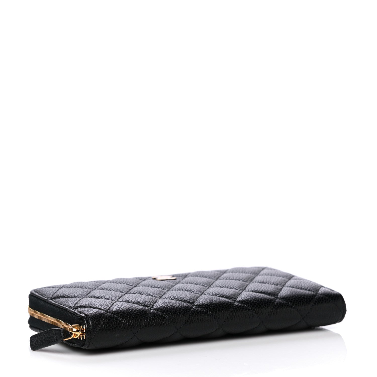 Chanel Caviar Quilted Large Gusset Zip Around Wallet Black 4 of 8