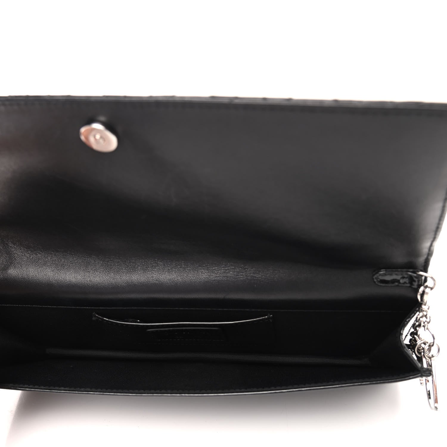 Christian Dior Patent Cannage Lady Dior Convertible Clutch Black 5 of 8