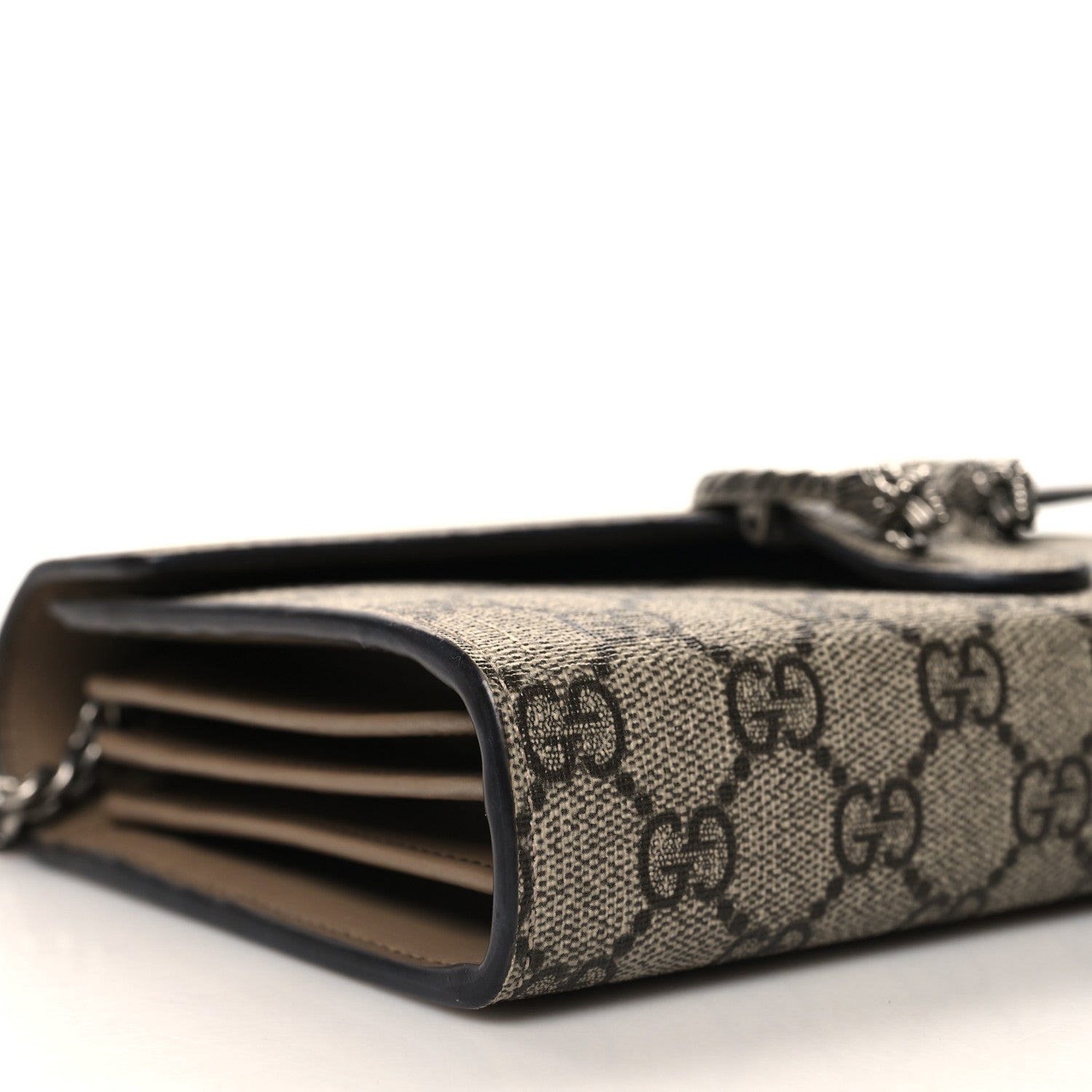 Gucci GG Supreme Monogram Mini Dionysus Chain Wallet Beige Taupe 10 of 12