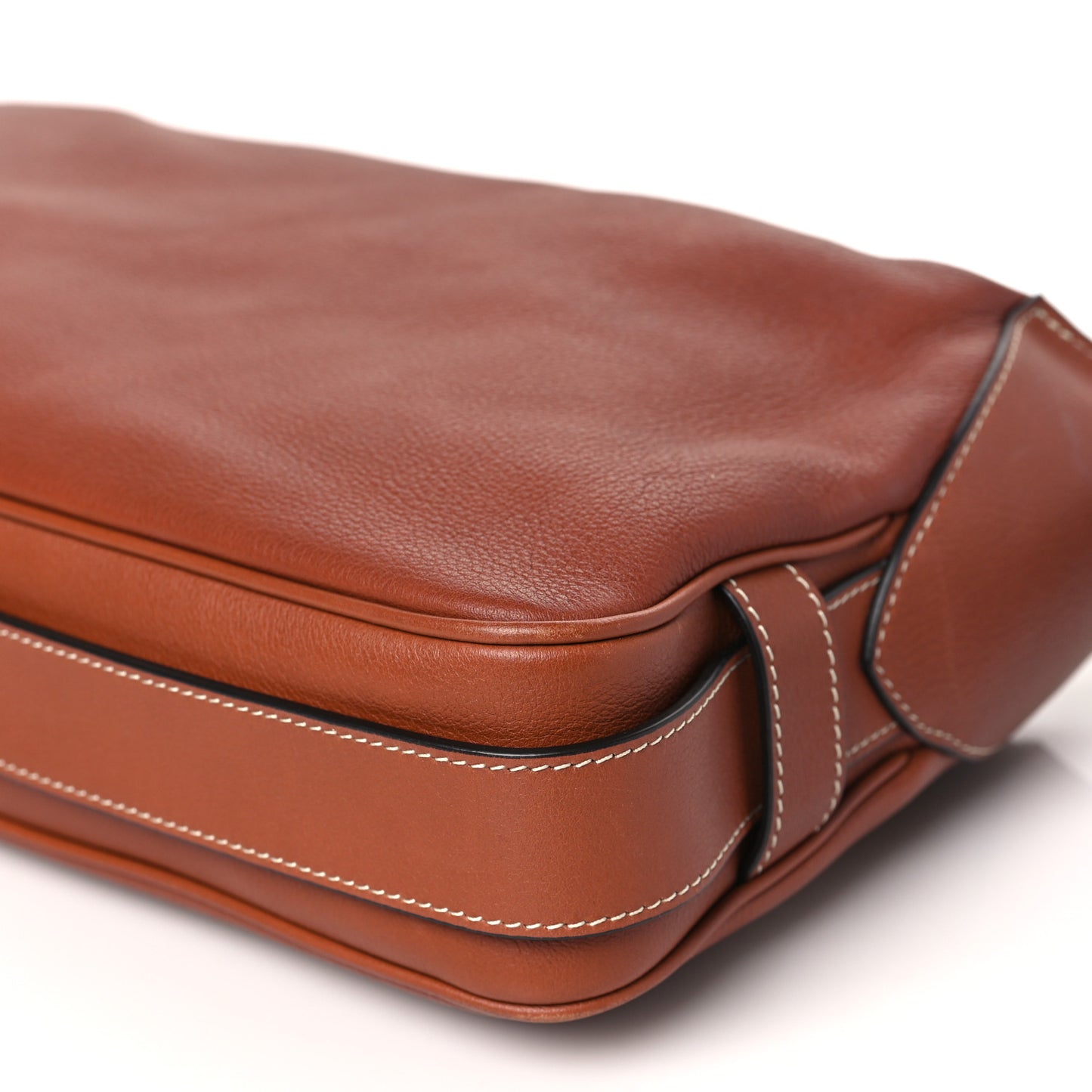 Supple Calfskin Medium Romy Shoulder Bag Tan