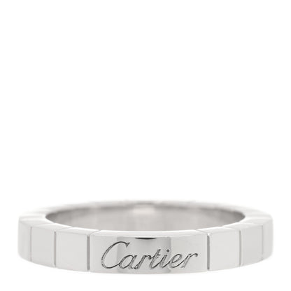 Cartier 18K White Gold Lanieres Ring 49 4.75 1 of 4