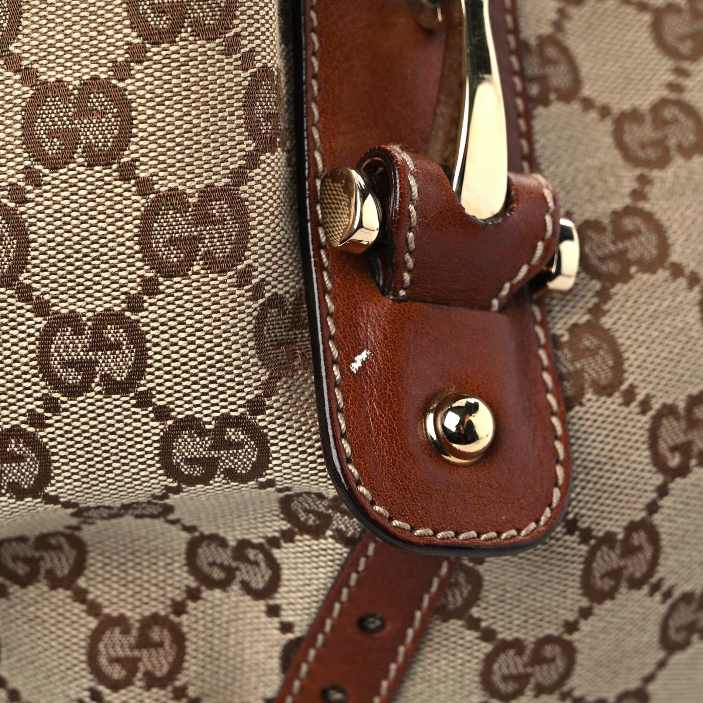 Monogram Medium Pelham Shoulder Bag Brown