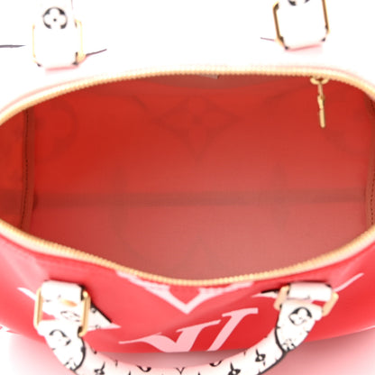 Louis Vuitton Monogram Giant Speedy Bandouliere 30 Rouge 5 of 10