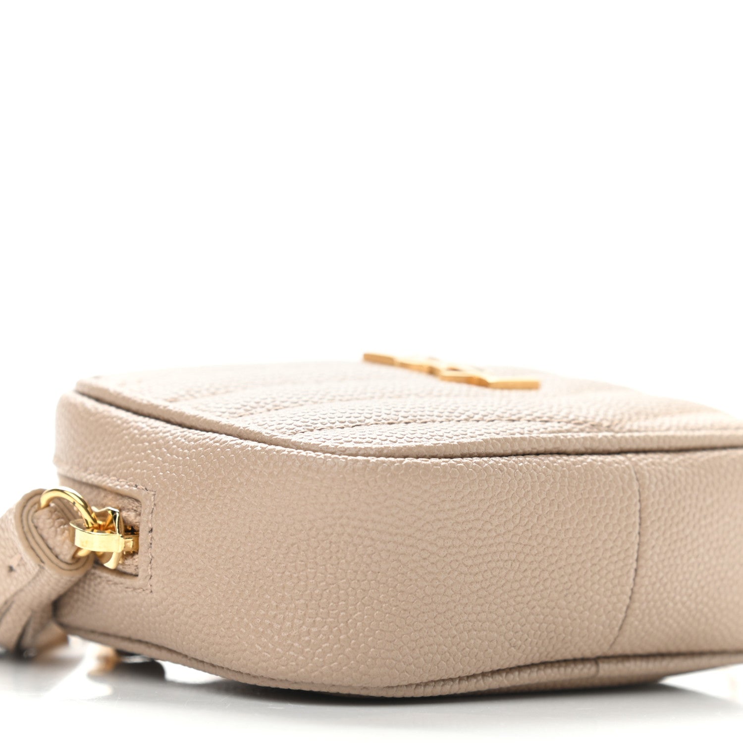 Saint Laurent Grain De Poudre Matelasse Monogram Baby Lou Camera Bag Dark Beige 8 of 9