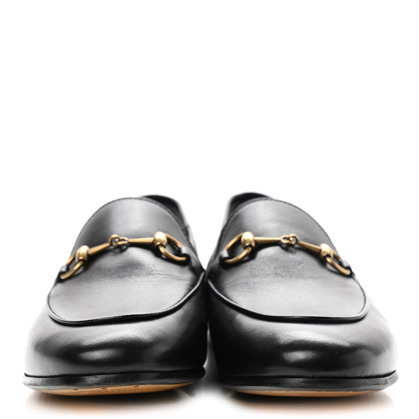 Lambskin Womens Brixton Horsebit Loafers 38.5 Black