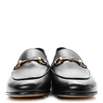 Gucci Lambskin Womens Brixton Horsebit Loafers 38.5 Black 3 of 9