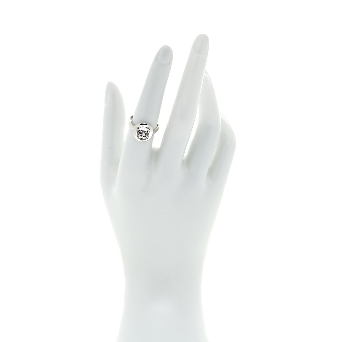 Sterling Silver Blind for Love Mystic Cat Ring 55 7.25
