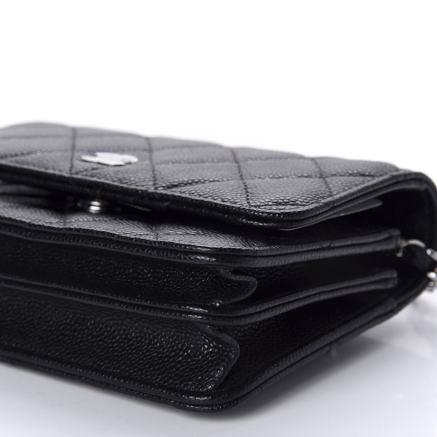 Chanel Caviar Quilted Mini Wallet On Chain WOC Black 7 of 11