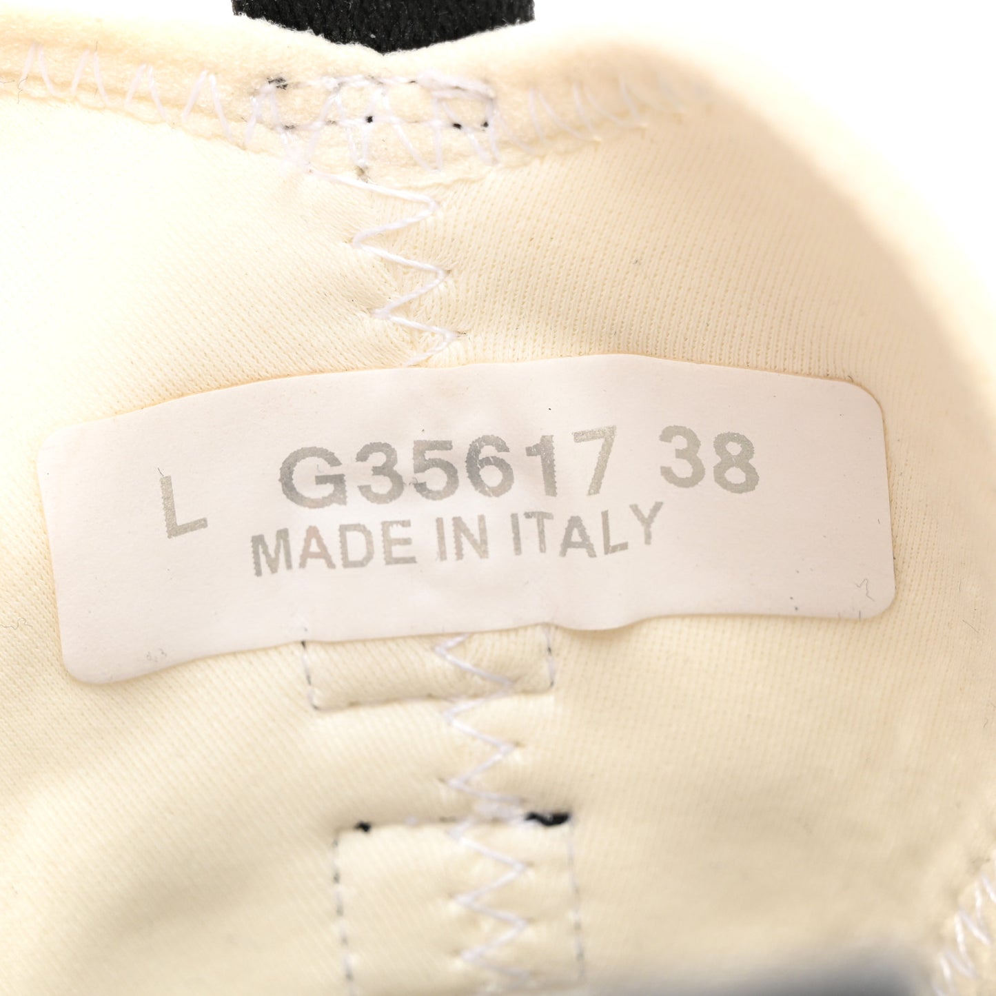 Velvet Calfskin Mixed Fibers CC Sneakers 38 Ivory Black