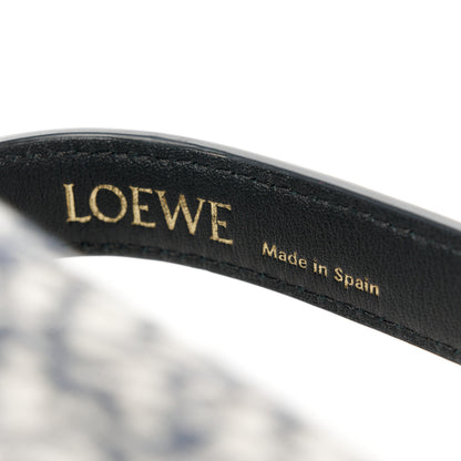 Loewe Jacquard Anagram Calfskin Small Cubi Bag Navy Black 8 of 11
