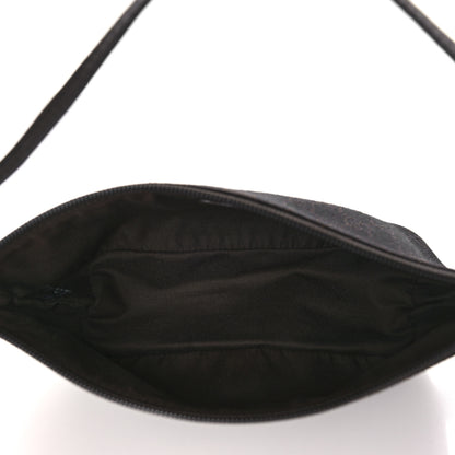 Gucci Denim Monogram Boat Pochette Dark Brown 5 of 13