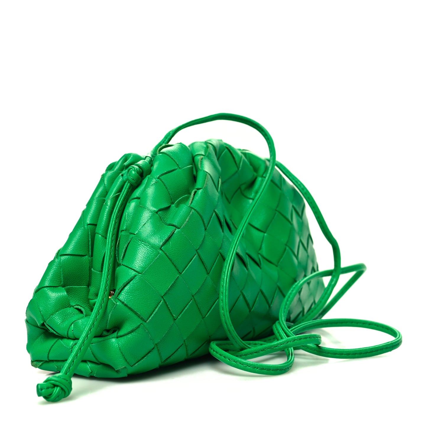 Nappa Intrecciato The Mini Pouch Clutch Parakeet