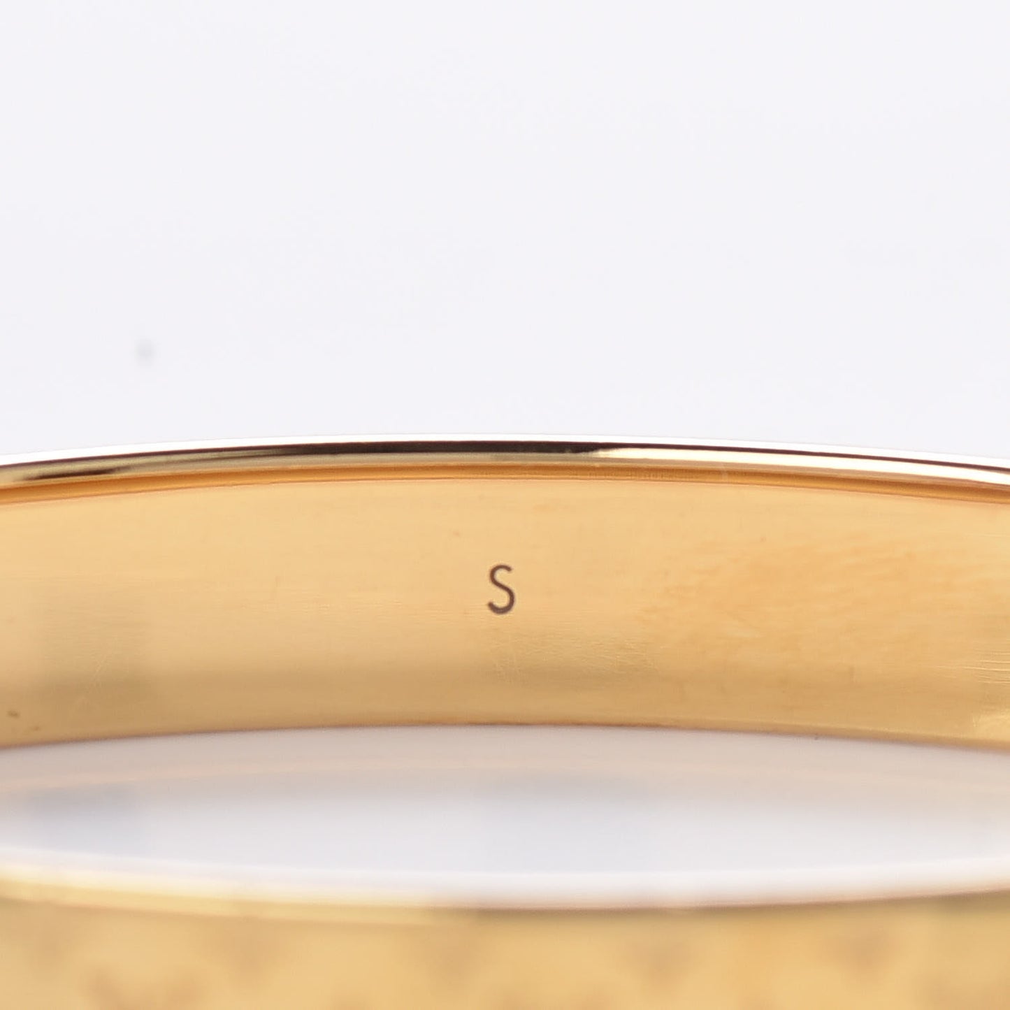 Brass Monogram Nanogram Cuff S Gold
