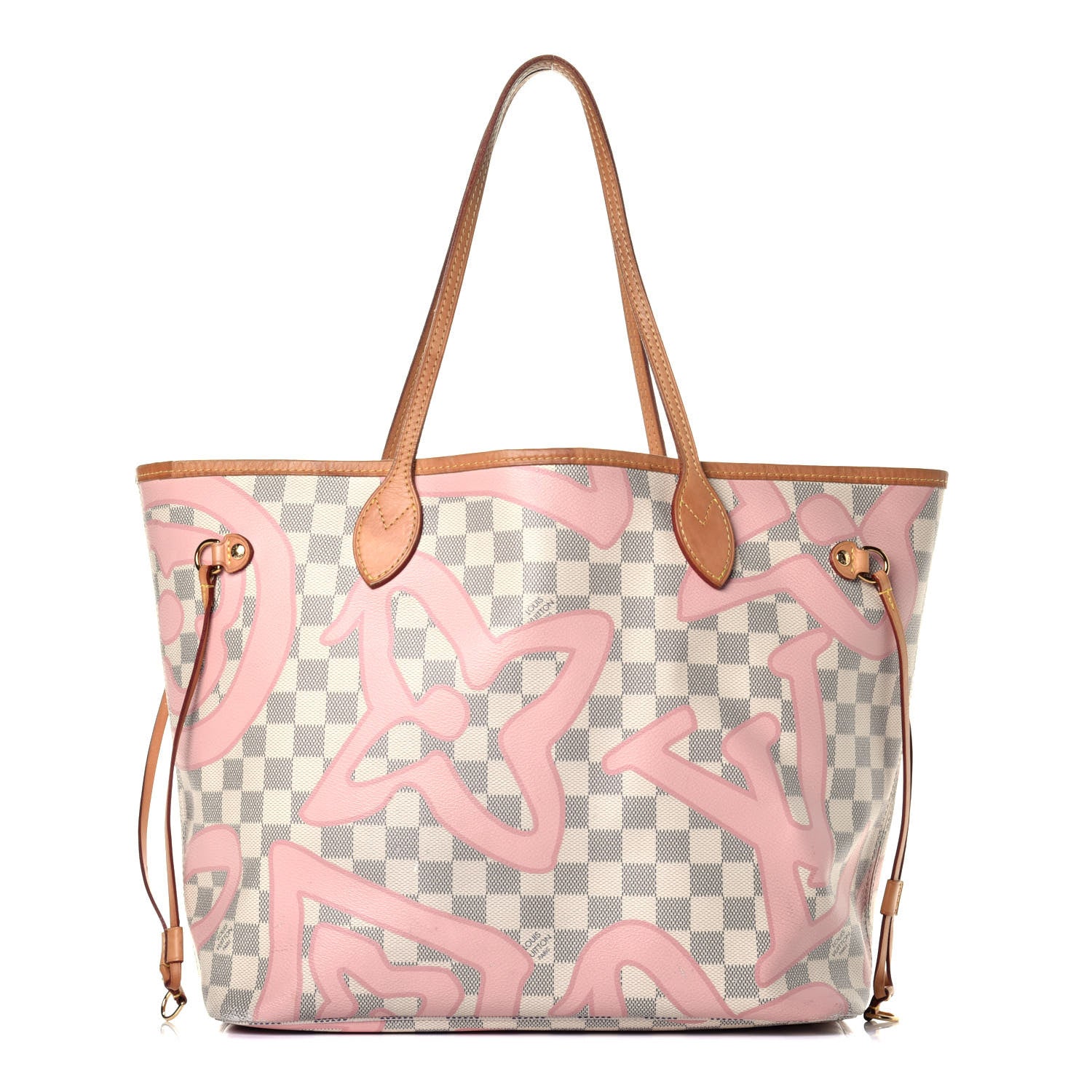 Louis Vuitton Damier Azur Tahitienne Neverfull MM 1 of 9