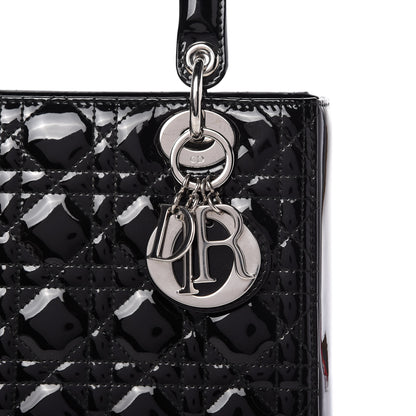 Christian Dior Patent Cannage Medium Lady Dior Black 10 of 10
