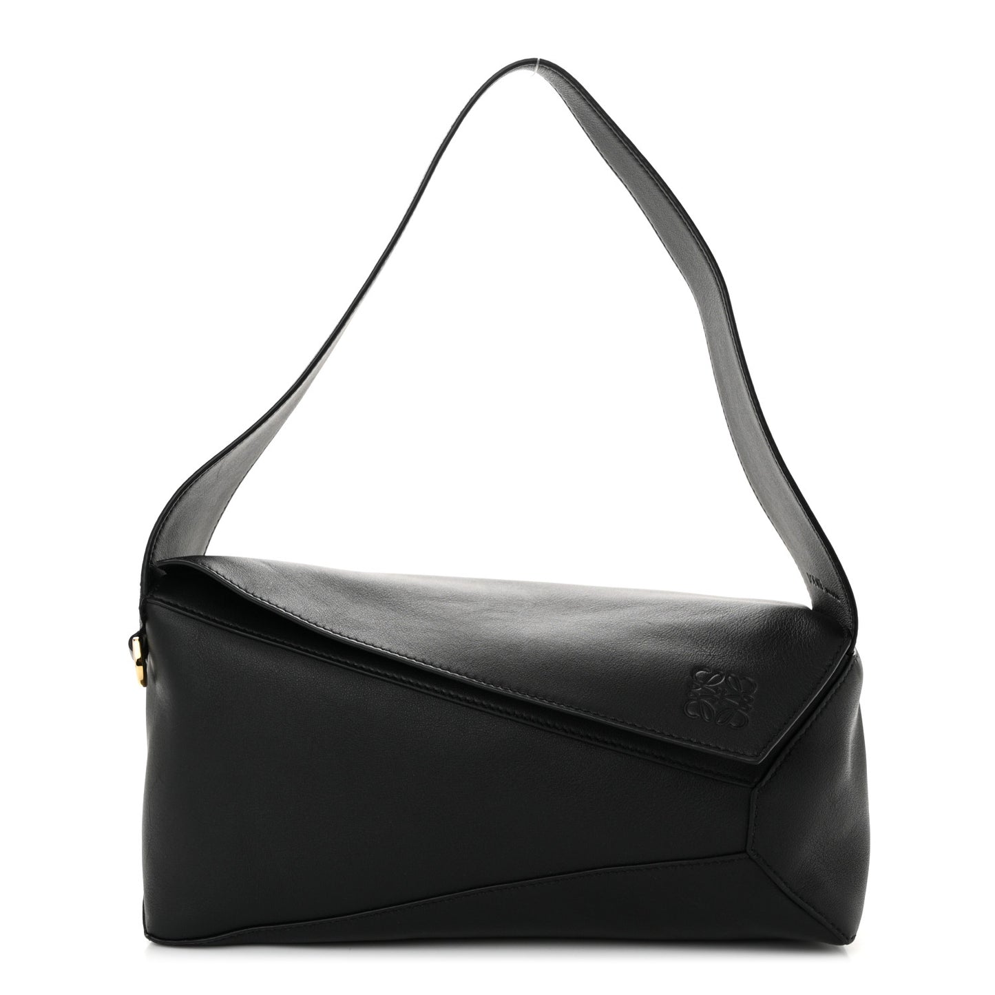 Calfskin Puzzle Hobo Black