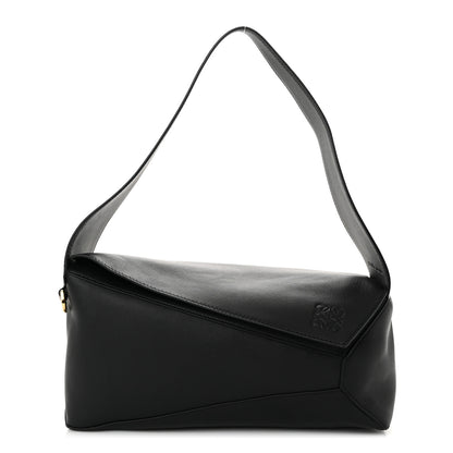 Loewe Calfskin Puzzle Hobo Black 1 of 9