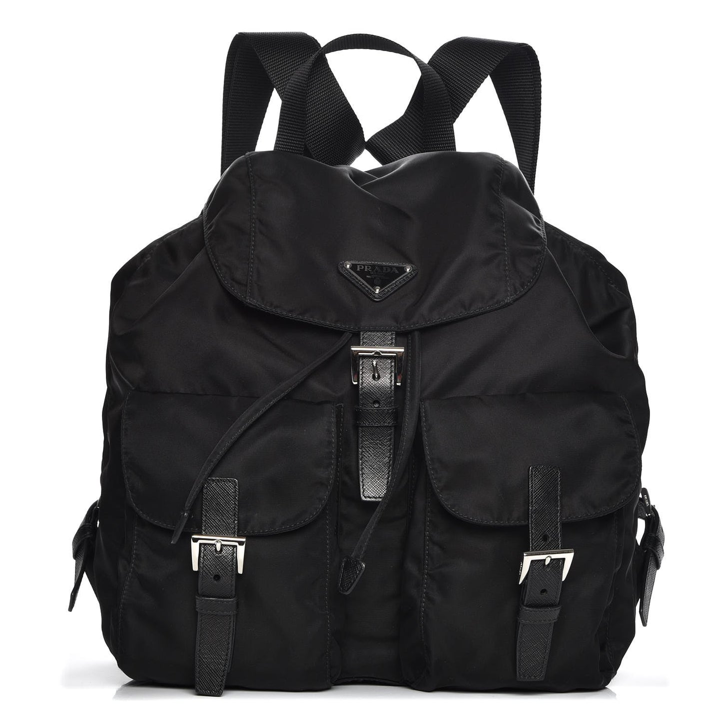 Technical Nylon Saffiano Backpack Nero Black