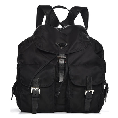 Prada Technical Nylon Saffiano Backpack Nero Black 1 of 8