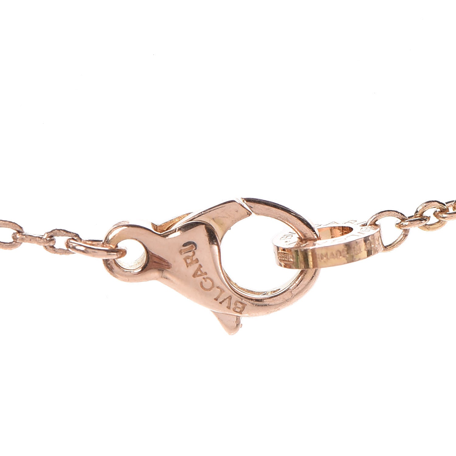 Bulgari 18K Rose Gold B.Zero1 Pendant Necklace 6 of 8
