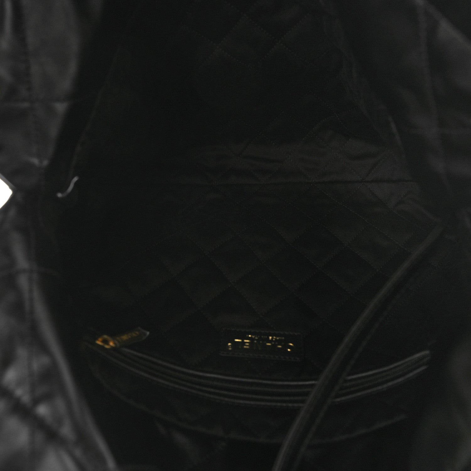 Chanel Shiny Calfskin Quilted Small Chanel 22 Black 6 of 11