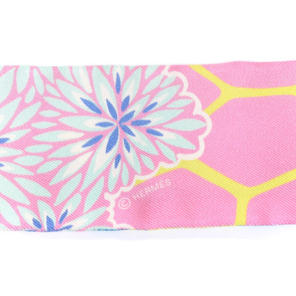 Hermes Silk The Three Graces Twilly Rose Bonbon Canard 4 of 4