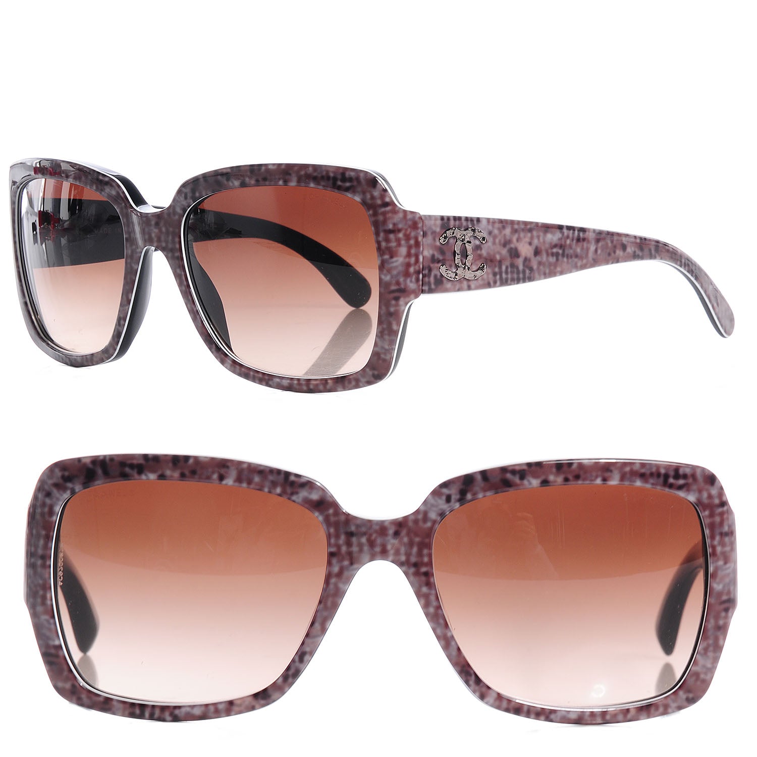 Chanel CC Tweed Effect Sunglasses 5221 1 of 6