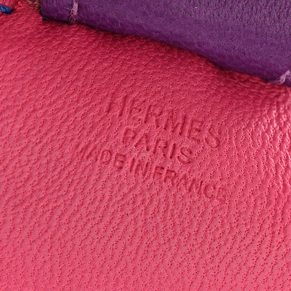 Hermes Milo Lambskin Grigri Rodeo Horse Bag Charm PM Rose Shocking Bleu Azteque Bleu Electrique Menthe Soufre Violet 3 of 4