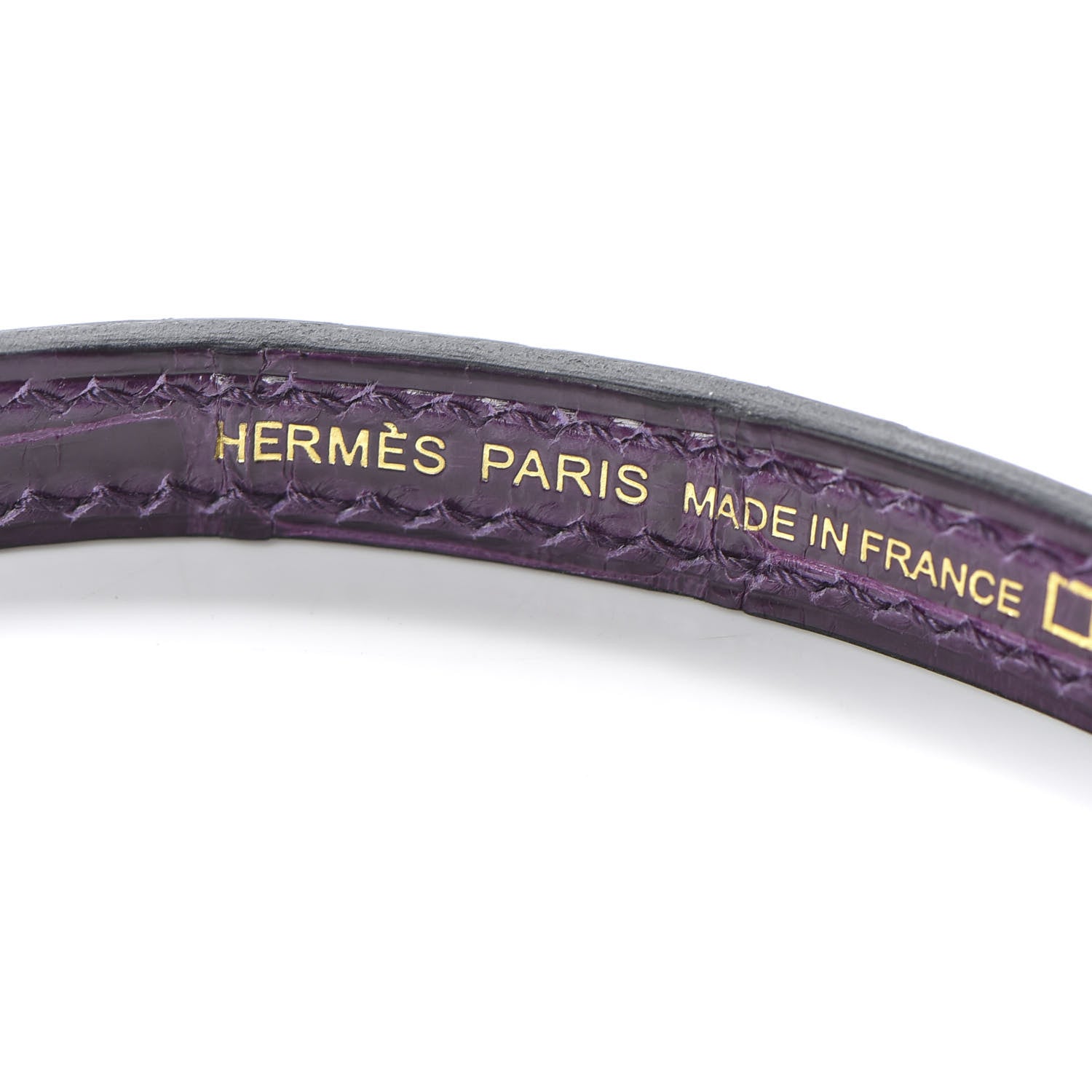 Hermes Shiny Alligator Mini Kelly Sellier 20 Cassis 21 of 31