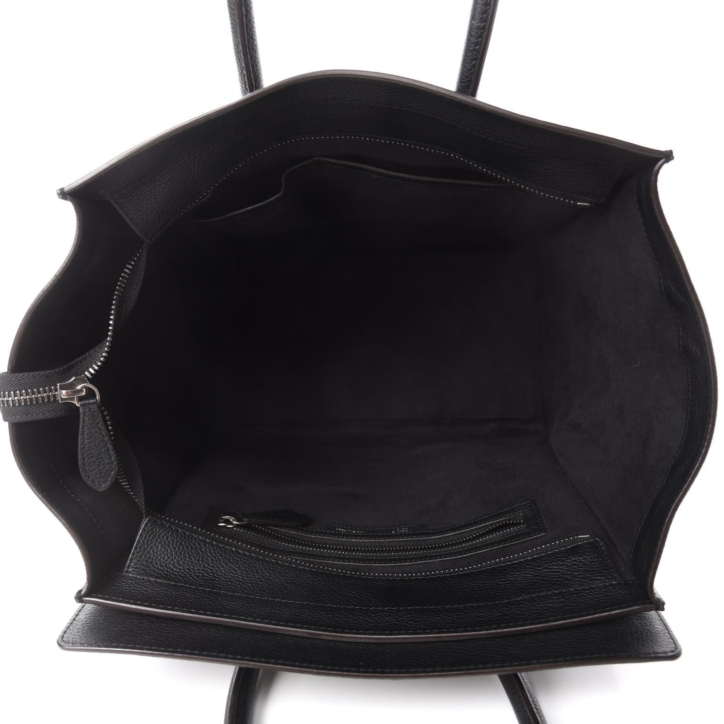 Drummed Calfskin Mini Luggage Black