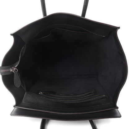 Celine Drummed Calfskin Mini Luggage Black 5 of 10