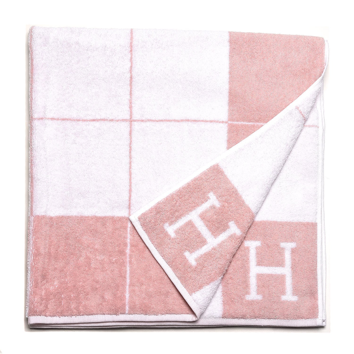 Hermes Cotton Avalon Baby Bath Wrap Rose Lila 1 of 5