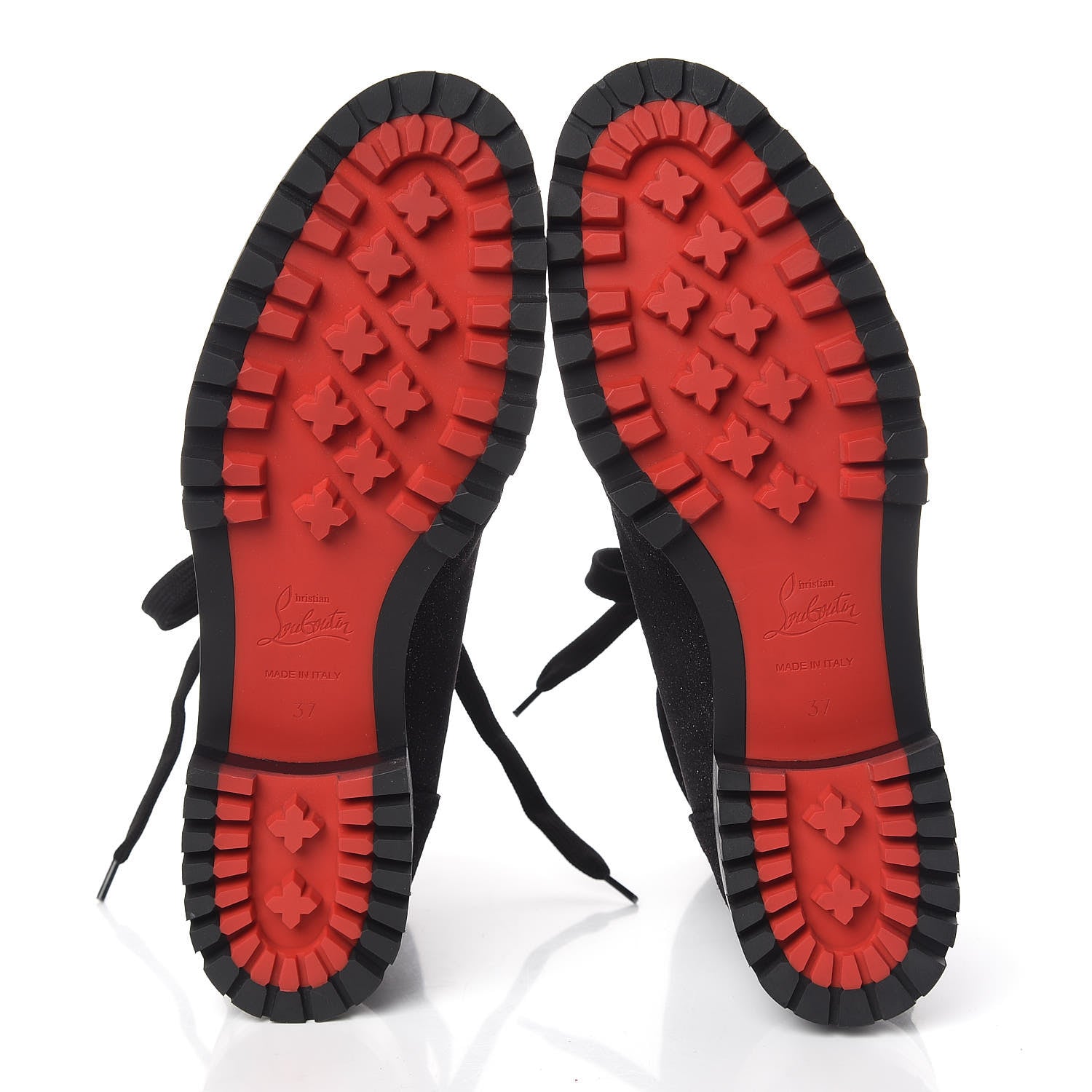 Christian Louboutin Crosta Star Who Runs Flat Boots 37 Black 5 of 7