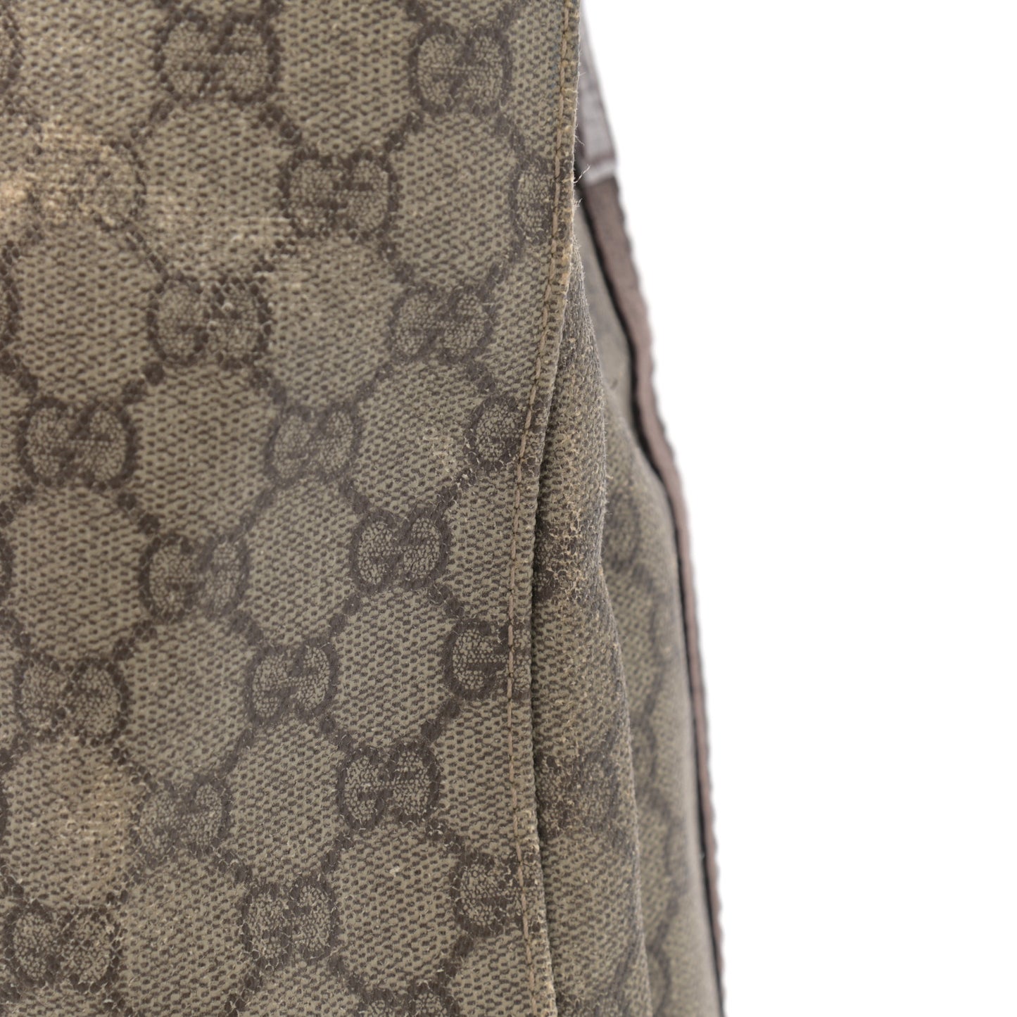 GG Plus Monogram Medium Tote Dark Brown