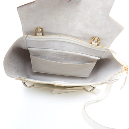 Celine Grained Calfskin Micro Belt Bag White 5 of 10