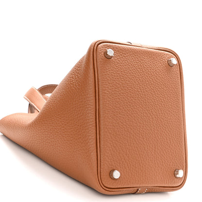 Hermes Taurillon Clemence Picotin Lock 18 PM Gold 9 of 10