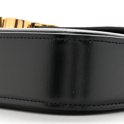 Celine Shiny Calfskin Triomphe Shoulder Bag Black 10 of 11