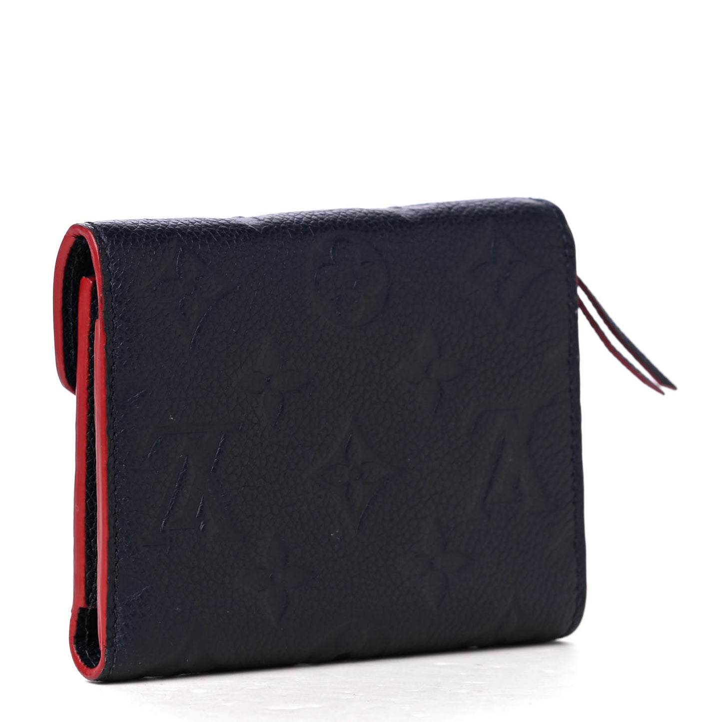 Empreinte Victorine Wallet Marine Rouge
