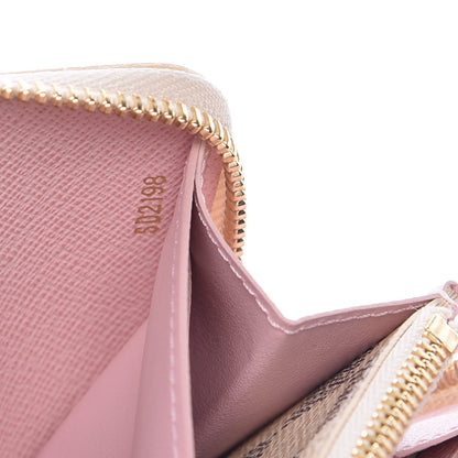Louis Vuitton Damier Azur Clemence Wallet Rose Ballerine 7 of 7