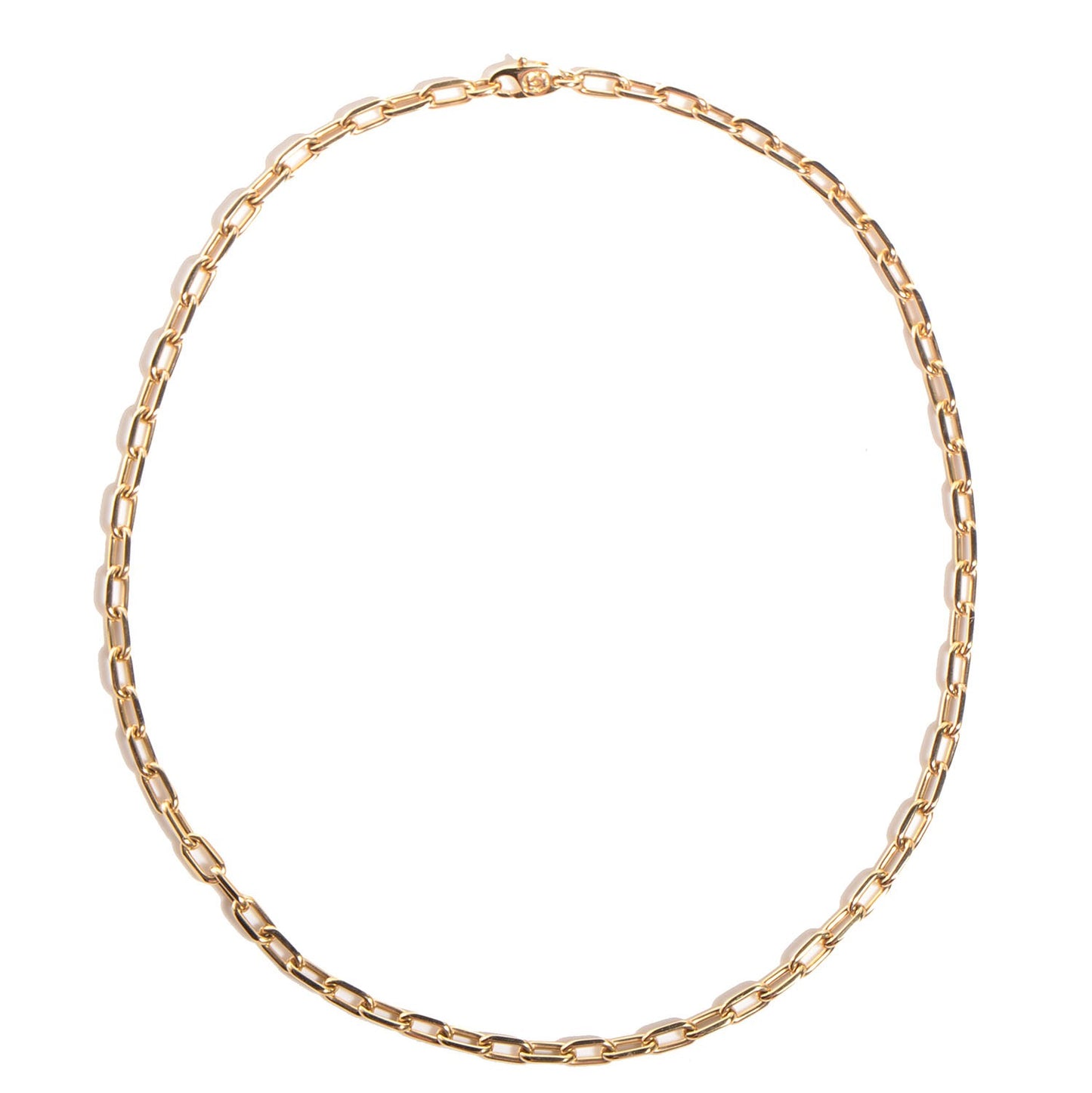18K Yellow Gold 5mm Spartacus Chain Necklace