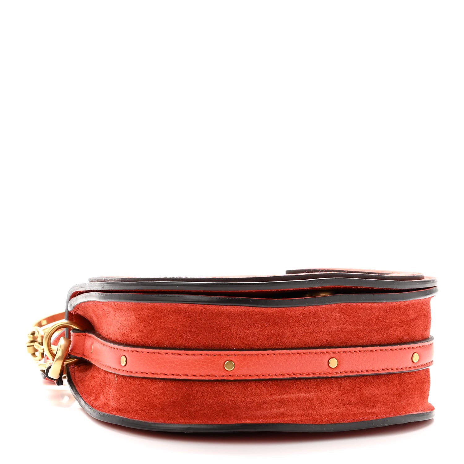 Chloe Calfskin Small Nile Bracelet Bag Earthy Red 4 of 9