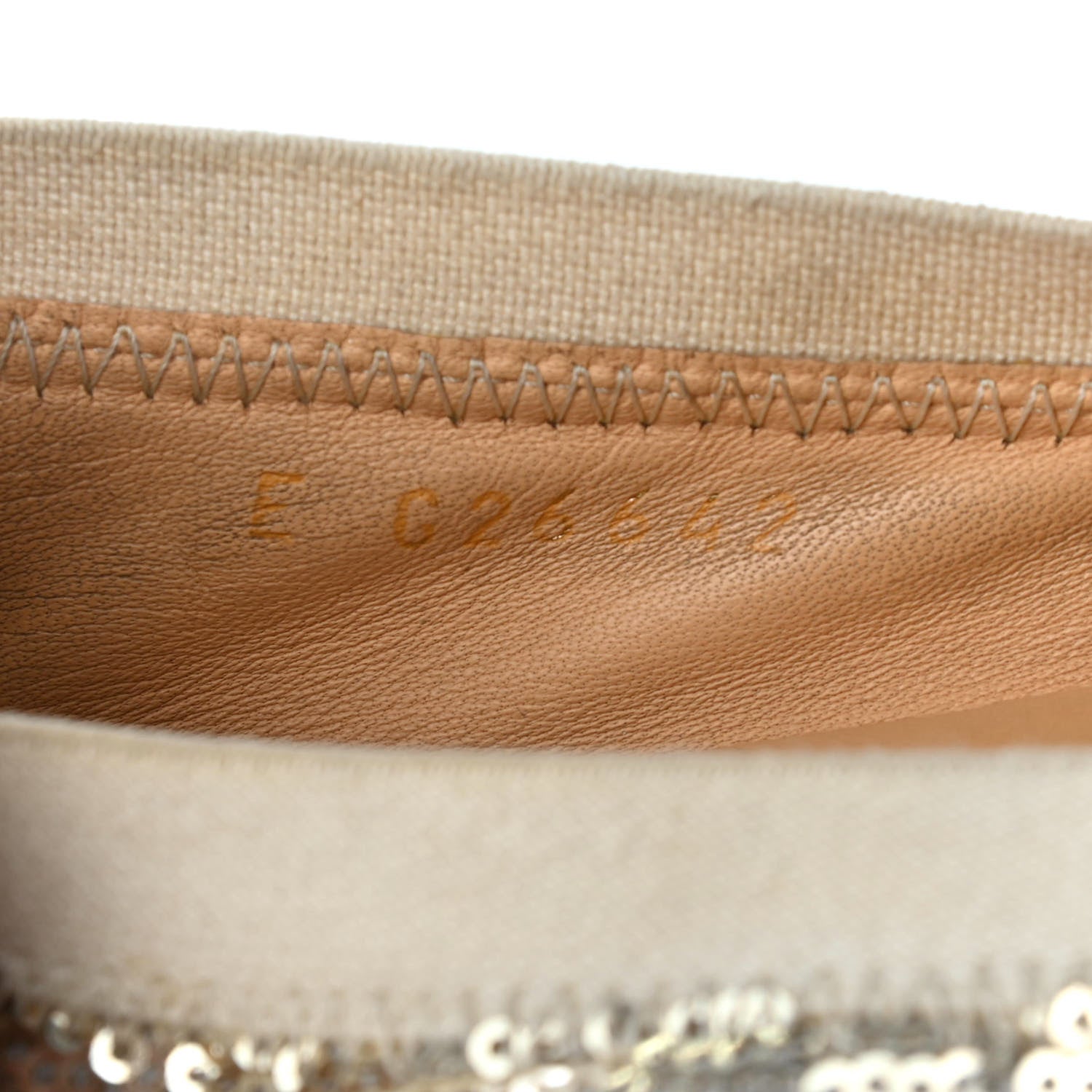 Chanel Sequin Lambskin Cap Toe Ballerina Flats 39 Gold 8 of 8