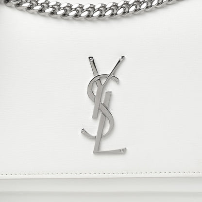 Saint Laurent Calfskin Medium Monogram Sunset Crema Soft 9 of 21
