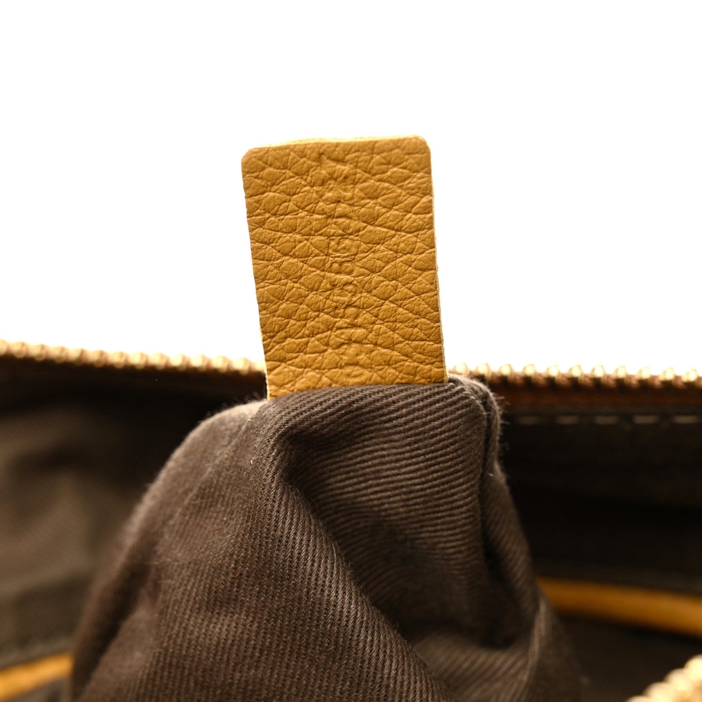 Calfskin Medium Marcie Satchel Curry Yellow