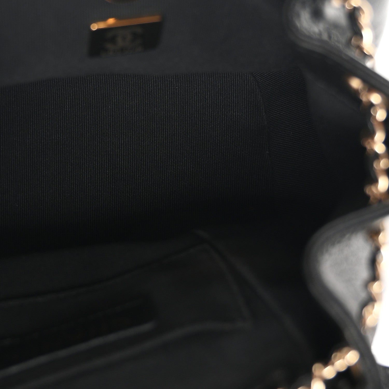 Chanel Glazed Aged Calfskin Quilted Small Duma Drawstring Backpack Black 4 of 9