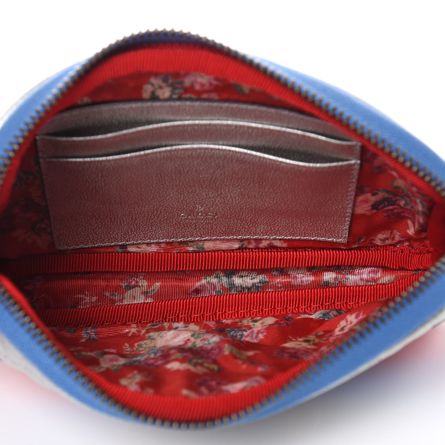 Gucci Laminated Nappa Trapuntata Zumi iPhone Case Rosso Marine Argento 5 of 8